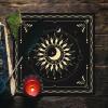 BOXOB Altar Cloth, 18.31x18.31in Delicate Square Sun Moon Alter Cloths Witchcraft Spiritual Tarot Mat Tablecloth Divination Tools and Accessories Perfect Divination Ritual Supplies view 3