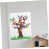 IMIKEYA Versatile Boys and Girls Wall Art Felt Decor Storyboard Preschool Learning Activity Felt Flower Tree for Home view 4