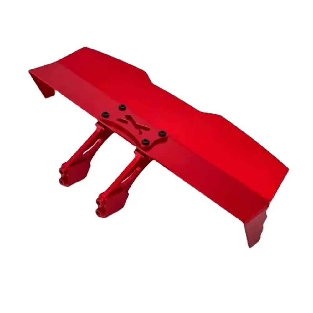 RC Car Accessories Compatible with MJX 16207 16210 Remote Control Car Upgrade Parts Metal Tail Wing Replacement Accesories(Red)