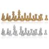 32 Pieces International Chess Pieces, 49mm/1.93in King Figure Gold and Silver PS Chessmen Set Chess Game Pawns Replacement of Missing for Professional and Beginner view 1
