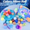32 Pack Galaxy Slime Balls, Galaxy Slime Party Favor for Kids, Super Soft & Non-Sticky, Mess-Free, Stress Relief Toys, Birthday Gifts for Girls and Boys, Classroom Reward, Goodie Bag Stuffers view 4