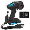 Hobby Fans RC Radio System 4CH 2.4G RC Transmitter with Receiver and Lanyard Anti-Jamming Remote Controller for RC Car Crawler Boat, Blue view 1
