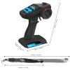 Hobby Fans RC Radio System 4CH 2.4G RC Transmitter with Receiver and Lanyard Anti-Jamming Remote Controller for RC Car Crawler Boat, Blue view 2