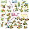 199PCS Building Blocks STEM Toys for 3 4 5 6 7 8+ Year Old Boy Girl Birthday Gifts Preschool Educational Building Toys for Kids Ages 3-5 4-8 5-7 6-8 Erector Sets Stem Kits Activities Creative Games view 3