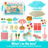 Carolart Pet Sensory Bin,Hamster and Rabbit Habitat,Animal Sensory Sand Kit for Boys and Girls, Pet Sensory Toys,Summer Beach Toys, Sandbox Play Set for Toddler Ages 3 4 5 6 7 8 view 3