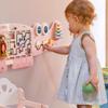 ROBOTIME Crocodile Busy Board Wall Panels for Toddlers, Pink Montessori Sensory Activity Board, Montessori Sensory Wall-Mounted Learning Center Toy for Kids Room, Educational Toys for Boys & Girls view 2