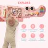 ROBOTIME Crocodile Busy Board Wall Panels for Toddlers, Pink Montessori Sensory Activity Board, Montessori Sensory Wall-Mounted Learning Center Toy for Kids Room, Educational Toys for Boys & Girls view 4