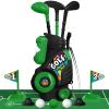 Liberry Toddler Golf Set for Boys Girls Age 2 3 4, Kids Golf Cart with Putting Mat, Outdoor Indoor Sports Toys Birthday Gifts, Black view 1