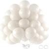 110pcs Balloons Arch Kit 12 Inch Metallic Chrome Gold Balloon Garland for Wedding Birthday Anniversary Graduation Baby Shower Party Decorations (Pearl White, 50) view 1