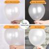 110pcs Balloons Arch Kit 12 Inch Metallic Chrome Gold Balloon Garland for Wedding Birthday Anniversary Graduation Baby Shower Party Decorations (Pearl White, 50) view 3