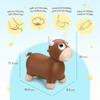 ZOOJOY Bouncy Bull Hopping Toys, Inflatable Brown Bouncy Horse Animal Hopper for Toddles, Outdoor Indoor Bouncing and Riding Toys for Boys Girls, Birthday Gifts for 18 Months 2 3 4 5 6 Yrs w/Pump view 3