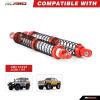 RACWD 112MM Shocks Aluminum Threaded Shock Adjustable Absorber Oil Damper for FMS 1/10 FCX10 LC80 Series Upgrades Part (Red) view 2