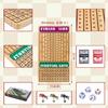 21 in Horse Race Board Game Racing Game Thickened Solid Wood with 11 Metal Horses, 2 Cards & 4 Dice, Horse Racing Game for 2-6 Players view 2