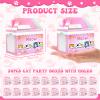 63 Pcs Adopt a Cat Party Favors Include 20 Foldable Kitten Boxes 20 Mini Stuffed Cats 20 Card 1 Sign 2 Fence for Adopt a Kitty Party Favors Cat Supplies Gifts view 3