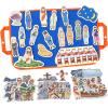 CHEFAN 4 Pack Felt Board Bible Stories Set, Flannel Board Stories, Nativity Flannel Graph Bible Toy for Kids, Include Last Supper, Jesus Calms The Storm, Triumphal Entry of Jesus, Crucifixion view 1