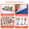 CHEFAN 4 Pack Felt Board Bible Stories Set, Flannel Board Stories, Nativity Flannel Graph Bible Toy for Kids, Include Last Supper, Jesus Calms The Storm, Triumphal Entry of Jesus, Crucifixion view 4