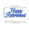 12pcs Happy Retirement Cake Topper Glitter Cake Decoration Picks for I'm Retired Theme Party Supplies (Blue) view 2