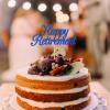 12pcs Happy Retirement Cake Topper Glitter Cake Decoration Picks for I'm Retired Theme Party Supplies (Blue) view 4