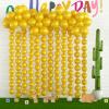 105pcs Linking Balloons 6 Inch Gold Quick Link Balloons for Photo Shoot Gender Raver Anniversary Bridal Christmas Wall Backdrop Baby Shower Birthday Party Carnival Decorations view 1