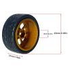 DAIKONRICH for MJX Hyper go 1/14 14301 14302 for Wltoys 1/12 1/14 1/18 Metal Wheel Hub Upgrade Wheel 12mm Adapter M3 Nut RC Car Tires(Gold) view 2