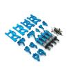 DAIKONRICH RC Car Metal Suspension Arms Upgrade Steering Block C Seat Shock Absorber for Wltoys 144010 144001 02 124017-16-18 124019(Blue) view 1
