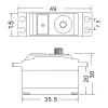 DAIKONRICH for MN128 25g Metal Servo Motor for MN86 Part 4.5KG High Torque Digital Metal Gear Servo view 3
