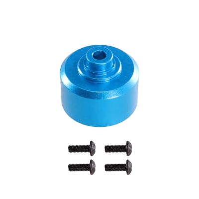 DAIKONRICH Metal Differential Gearbox Housing Suitable for MJX for Hyper GO 1/10 10208 Remote Control Car Gearbox Upgrade Parts and Accessories(Blue)