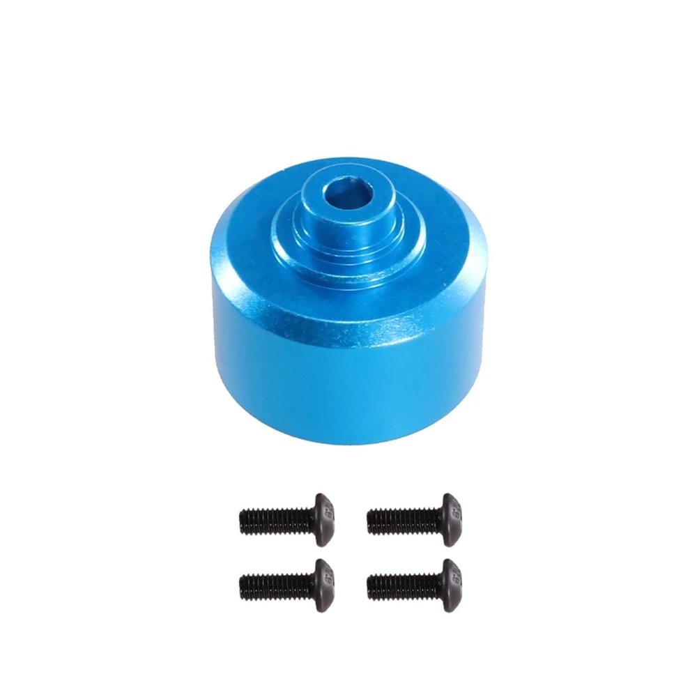 DAIKONRICH Metal Differential Gearbox Housing Suitable for MJX for Hyper GO 1/10 10208 Remote Control Car Gearbox Upgrade Parts and Accessories(Blue)
