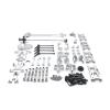 DAIKONRICH for WLtoys 1/12 124016 124017 124018 124019 RC Car Swing Arm Steering Linkage Front Bumper Drive Shaft Steering Block Motor Gear(Silver) view 1