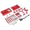 DAIKONRICH for MN Model 1/12 New for MN98 MN99s Remote Control Car Metal Upgrade Accessories Parts Front and Rear Compartment Pull Rod Set(Silver) view 2