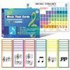97 Music Theory Flash Cards with Cheatsheet for Beginners with Study Guide, Includes Notes, Rhythm, Clefs, Time Signatures. view 1