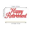 12pcs Happy Retirement Cake Topper Glitter Retirement Cake Decoration Picks for I'm Retired Retirement Theme Party Supplies (Red) view 2