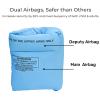 2-4 Pack Arm Floaties for Kids Adults, Pool Arm Floats, Inflatable Swim Ring, PVC Arm Floater Sleeves for Toddlers Children 3-5-6-12 Years (1 Pair Blue) view 2
