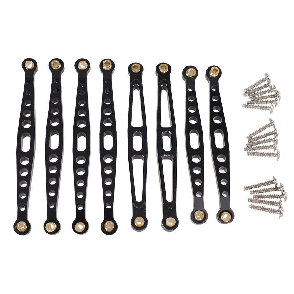 DAIKONRICH Metal Upgrade and Renovation Accessories, Parts, Fixing Rods for HB Toys 1/10 for ZP1001 ZP1002 ZP1003 ZP1004 RC Car Parts(Black)