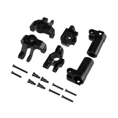 DAIKONRICH for MN for MN128 MN86S MN86K MN86 G500 Metal Steering Cup Upgrade Steering Block RC Car Rear Hub C-Seat(Black)