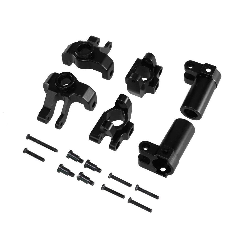 DAIKONRICH for MN for MN128 MN86S MN86K MN86 G500 Metal Steering Cup Upgrade Steering Block RC Car Rear Hub C-Seat(Black)