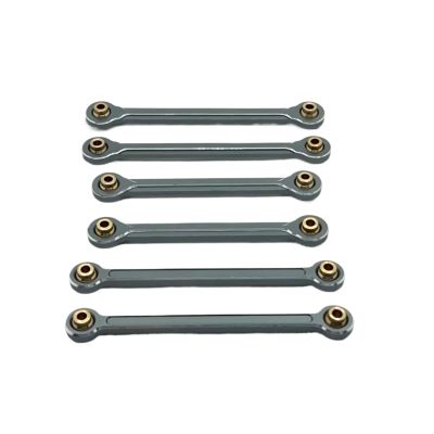 MIXVZARF RC Upgrade Accessories for MJX 10208 1/10 Metal Turnbuckles Pull Rod Link Rod Steering Rod Set RC Car Upgrade Parts Accessories Replacement Parts(Gray)