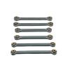 MIXVZARF RC Upgrade Accessories for MJX 10208 1/10 Metal Turnbuckles Pull Rod Link Rod Steering Rod Set RC Car Upgrade Parts Accessories Replacement Parts(Gray) view 1