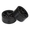 BOQEXSS for Axial 90069 for D90 for TF2 for Tamiya for CC01 for LC70 for MST for JIMNY 1/10 RC 4Pcs Plastic 1.55" Beadlock Wheel Rim Black RC Car Parts view 2