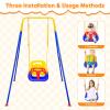 4-in-1 Toddler Swing Set & Baby Jumper and Bouncer for Toddlers, Foldable Baby Swing Stand for Outdoor Indoor Play, Easy to Assemble and Store for Ages 6 Months to 10 Years Old (Blue) view 4