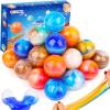 24 Pack Valentines Gifts for Kids Classroom Galaxy Slime Party Favors Ball - Stretchy, Non-Sticky, Mess-Free, Stress Relief, and Safe - Toys for Girls and Boys - Classroom Reward, Office Desk Toys view 1