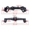 BOQEXSS for SCX10 III for AR45P 1/10 RC Crawler Car Offset Portal Axle with Constant Velocity Driveshift Two Servo Mount and Steering Rodfor RC Car Parts(Black,Rear axle) view 2