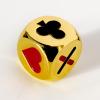 jakilee Premium Stainless Trump Marker Dice - Metal Euchre Cube & 0.62Inch(16mm) Trump Indicator for Euchre/Pinochle/Bridge Card Games and More (Gold) view 1