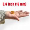 jakilee Premium Stainless Trump Marker Dice - Metal Euchre Cube & 0.62Inch(16mm) Trump Indicator for Euchre/Pinochle/Bridge Card Games and More (Gold) view 2