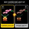 BOOZUU Light Kit for 10343 Mini Orchid - Lighting Compatible with Mini Orchid 10343 Building Set for Adults (Lights Only, No Model Set) view 3