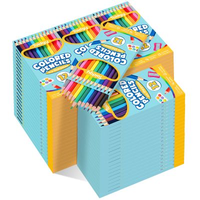 1008 Count Colored Pencils for Kids, 84 Packs Colored Pencils Bulk 12 Colors, Pre-sharpened Color Pencil for Adults, Bulk School Supplies for Teachers, Back to School Supplies, Classroom Prizes