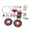FLMLF Front Wheel Hydraulic Brake System Kit with Metal Calipers and Disc for 1/5 Hpi Rovan Km Baja 5b Ss 5t 5sc RC Car Parts view 1