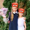 HEYINSHEN 24PCS Paper Graduation Hats for Kids Preschool Graduation Cap Hats Kindergarten Paper Crown Red Graduation Hat Graduation Cap Headband Graduation Hat with 24 Elastic String for Grad Party view 2