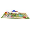 40 Pieces Urban Track Train Wooden Set Toy Rail Overpass Traffic Scene Toys view 4
