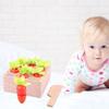 Carrot Harvest Game Wooden Educational Sorting for Cognitive Ability Toddler view 3